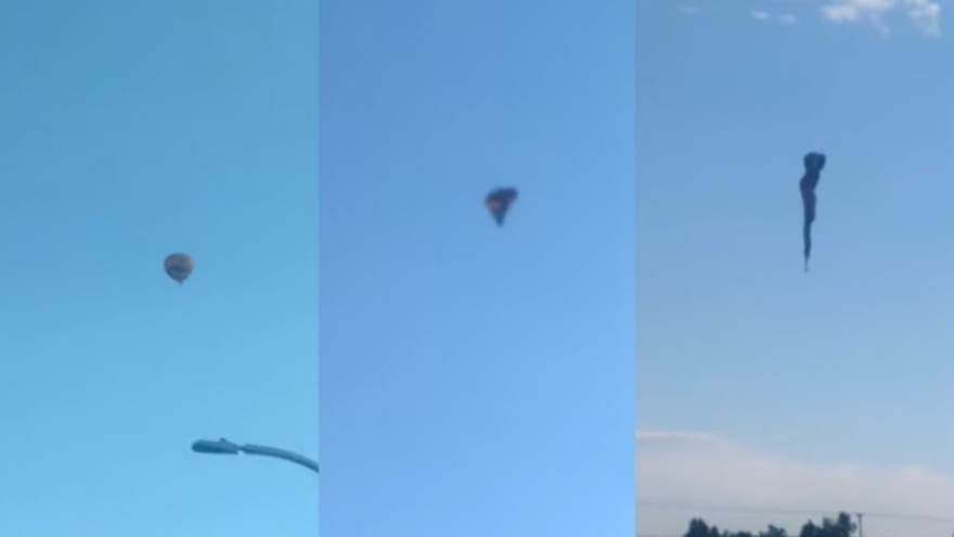 Kinh hoàng khoảnh khắc khinh khí cầu rơi làm 5 người thiệt mạng ở Mỹ